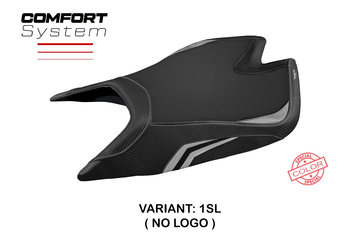 Sitzbezug für Aprilia Tuono V4 Factory 2021-2026 - mod Nashua Special Color Comfort System – 1SL (silber)