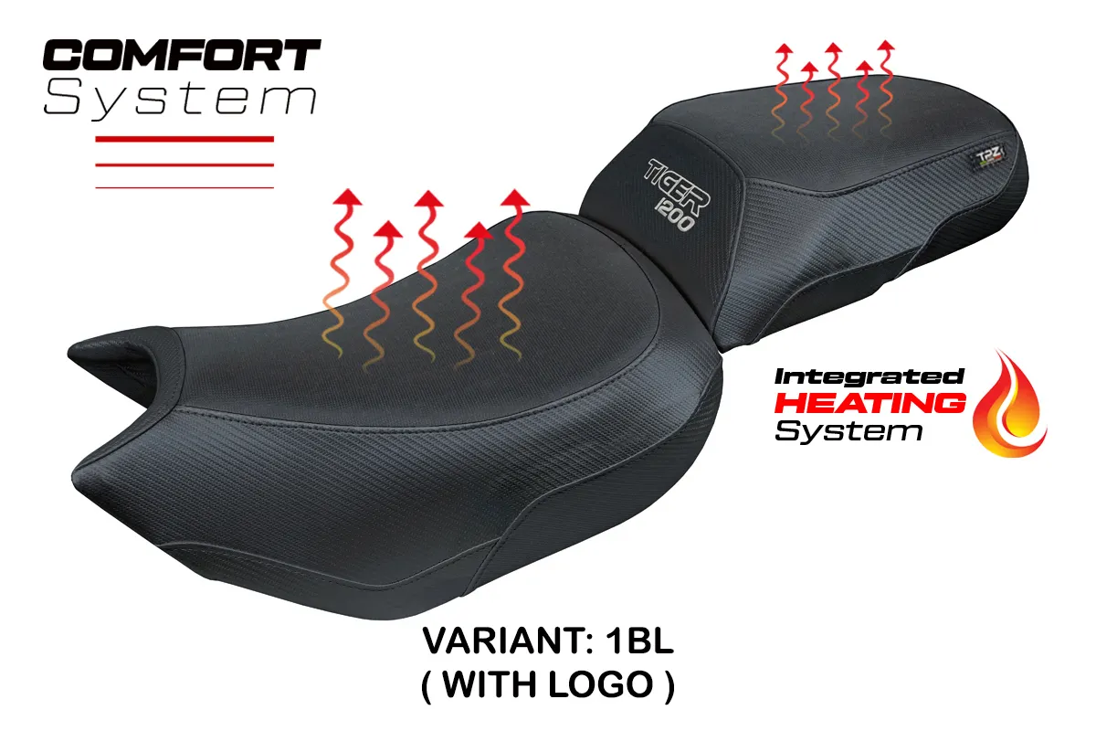 Sitzbezug für Triumph Tiger 1200 2022-2026 - mod Heating Comfort System – 1BL (schwarz)