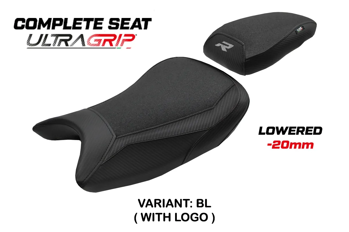 Komplette Sitzbank für BMW S 1000 R 2021-2026 - mod Bexley Ultragrip - Gesenkt – BL (schwarz)