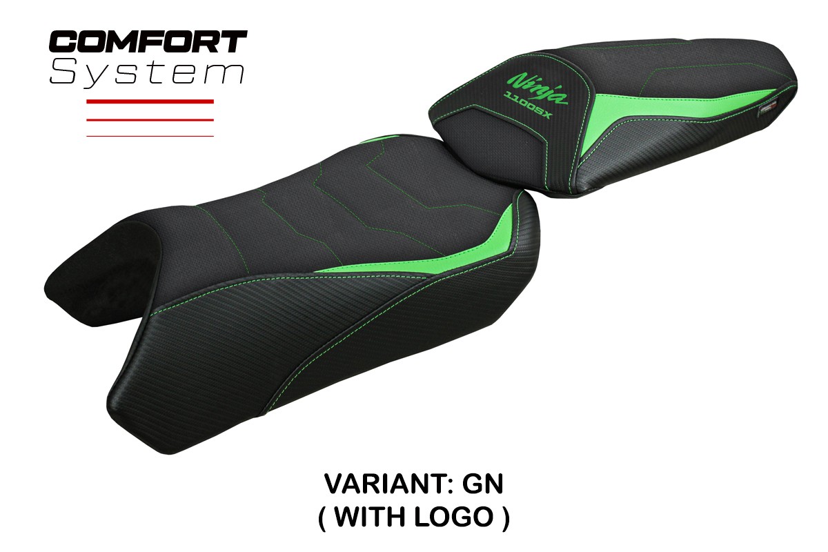 Sitzbezug für Kawasaki Ninja 1100 SX 2025-2026 - mod Geisha Comfort System – GN (grün)