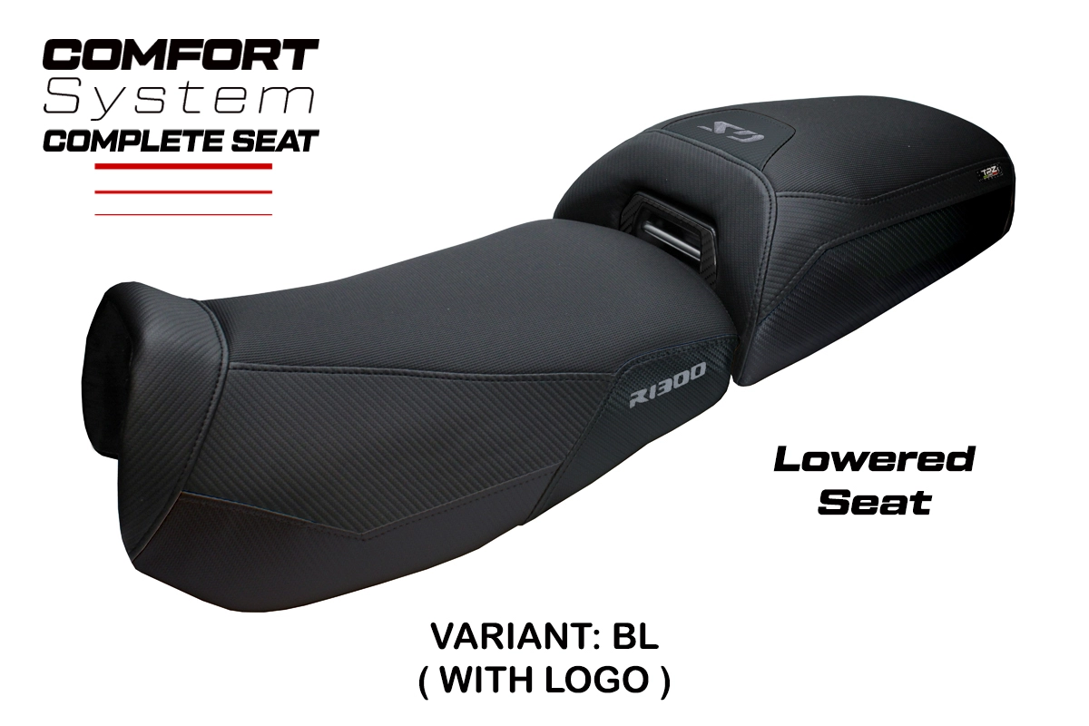 Komplette Sitzbank für BMW R 1300 GS Adventure 2024-2026 - mod Aalen Comfort System - Gesenkt – BL (schwarz)