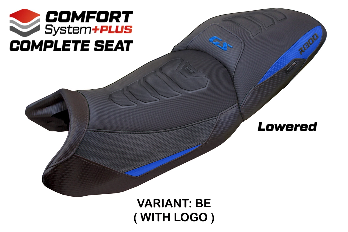 Komplette Sitzbank für BMW R 1300 GS 2023-2026 - mod Dorfen Comfort System Plus - Gesenkt – BE (blau)