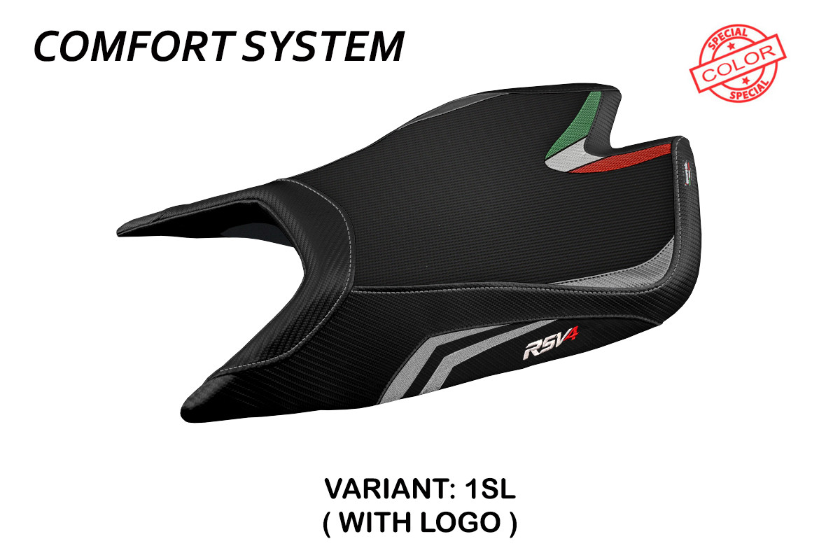 TAPPEZZERIA Sitzbezug COMFORT SYSTEM mit Logo für APRILIA RSV4 (21-25)
