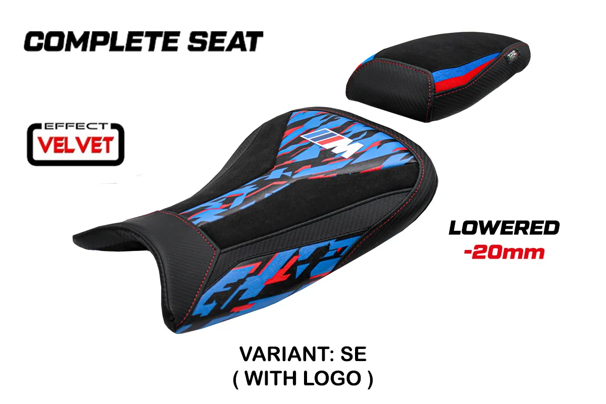 Komplette Sitzbank für BMW S 1000 R 2021-2026 - mod Bexley Velvet Special Edition - Gesenkt – SE (special edition)