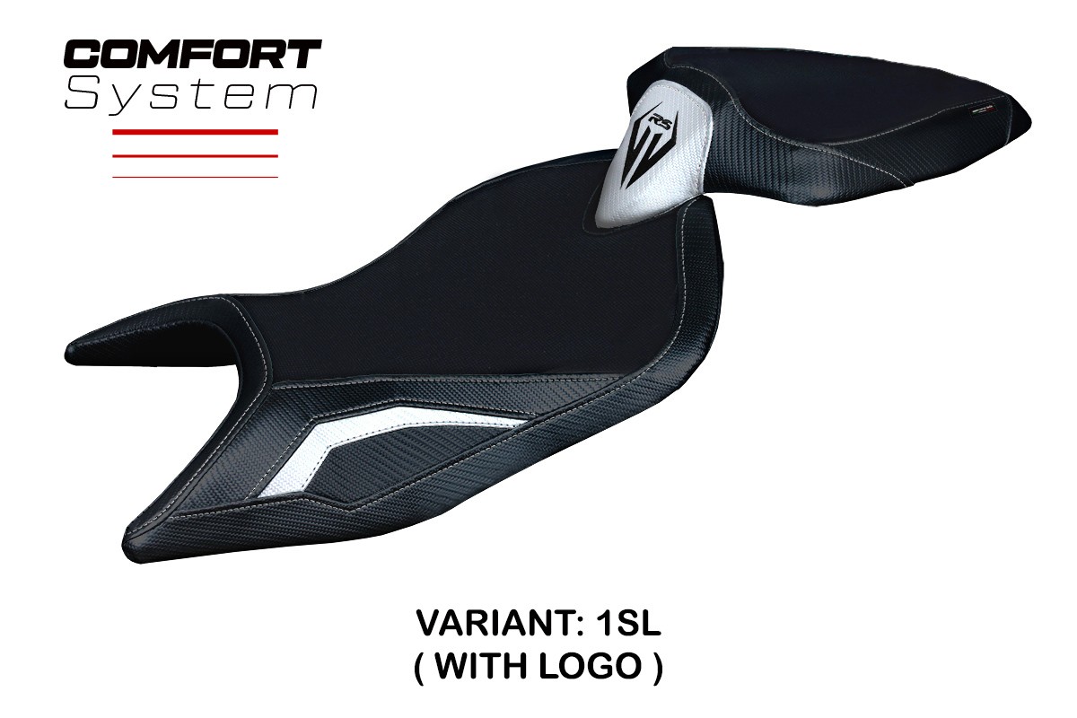 Sitzbezug für Aprilia RS 660 2021-2026 - mod Naxos Comfort System – 1SL (silber)