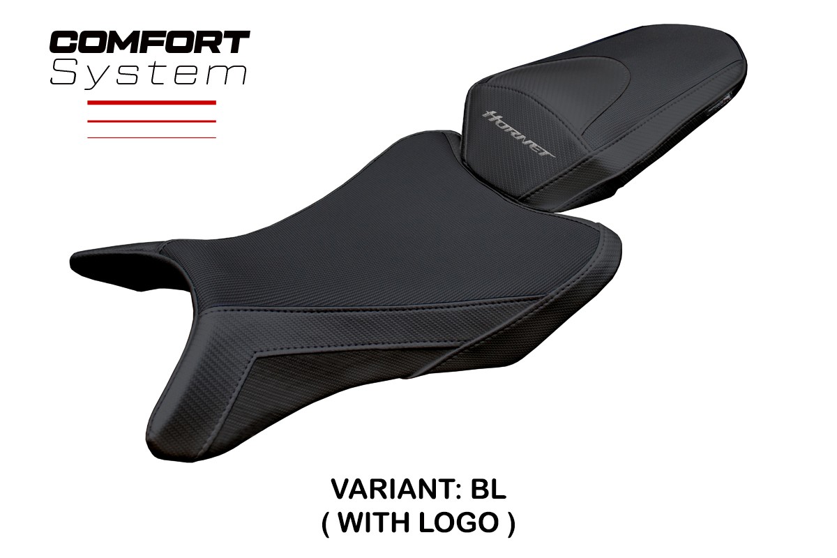 Sitzbezug für Honda CB 1000 Hornet 2025-2026 - mod Manuel Comfort System – BL (schwarz)