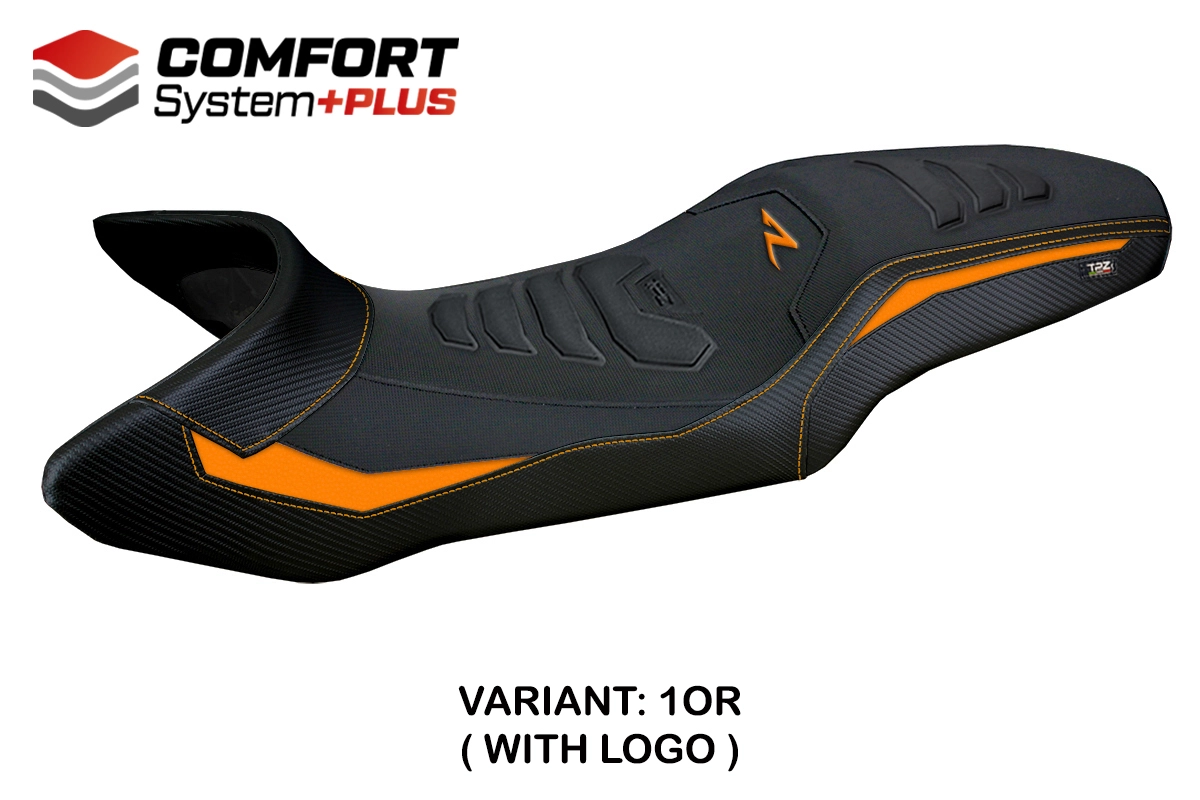 Sitzbezug für KTM 1290 Super Adventure R 2021-2025 - mod Erice Comfort System Plus – 1OR (orange)