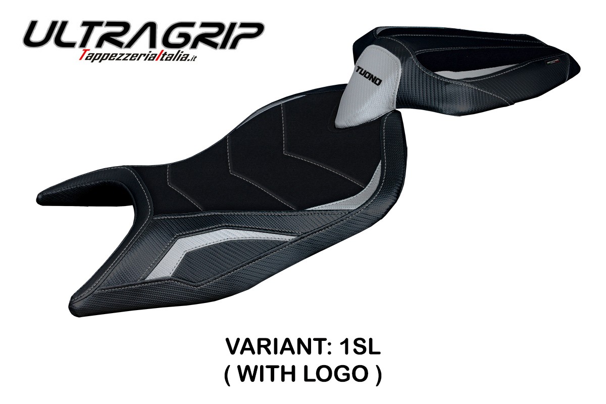TAPPEZZERIA Sitzbezug ULTRAGRIP mit Logo für APRILIA TUONO 660 (21-25)