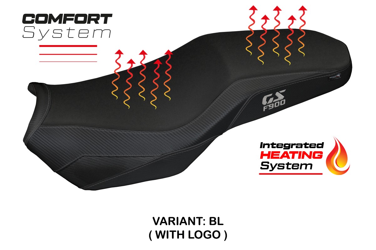 Sitzbezug für BMW F 900 GS Adventure 2025-2026 - Mod Selb Heating Comfort System – BL (schwarz)