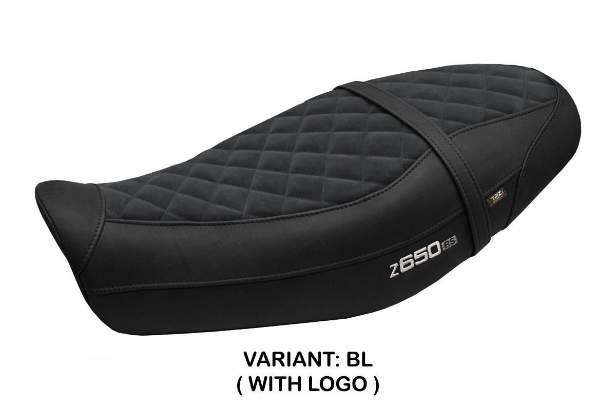 Sitzbezug für Kawasaki Z 650 RS 2022-2026 - mod Unnan Velvet – BL (schwarz)